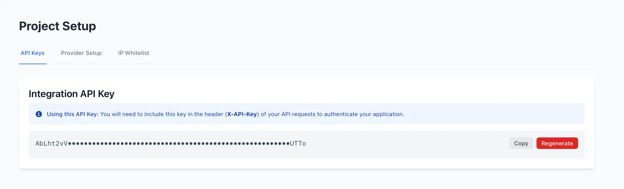 Platform API Key Generation